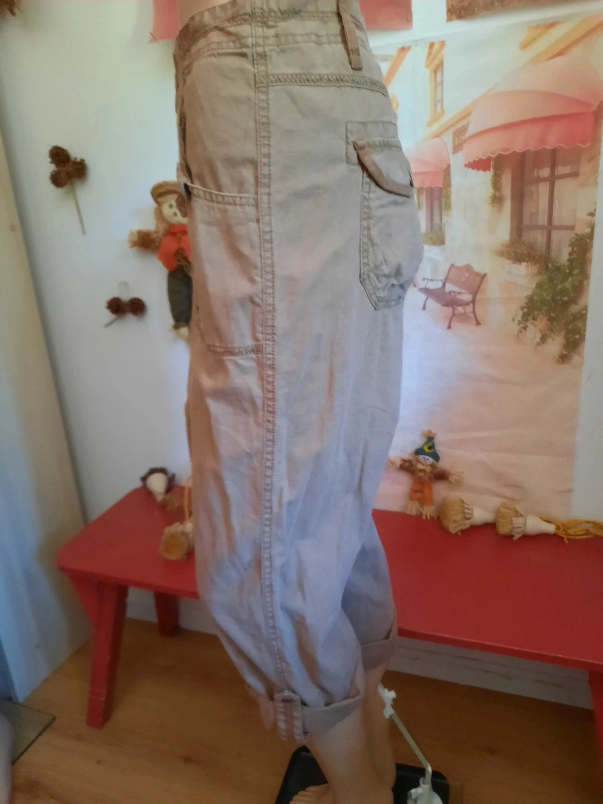 🥀Pantacourt lin et Coton, femme Taille 50. – photo 2
